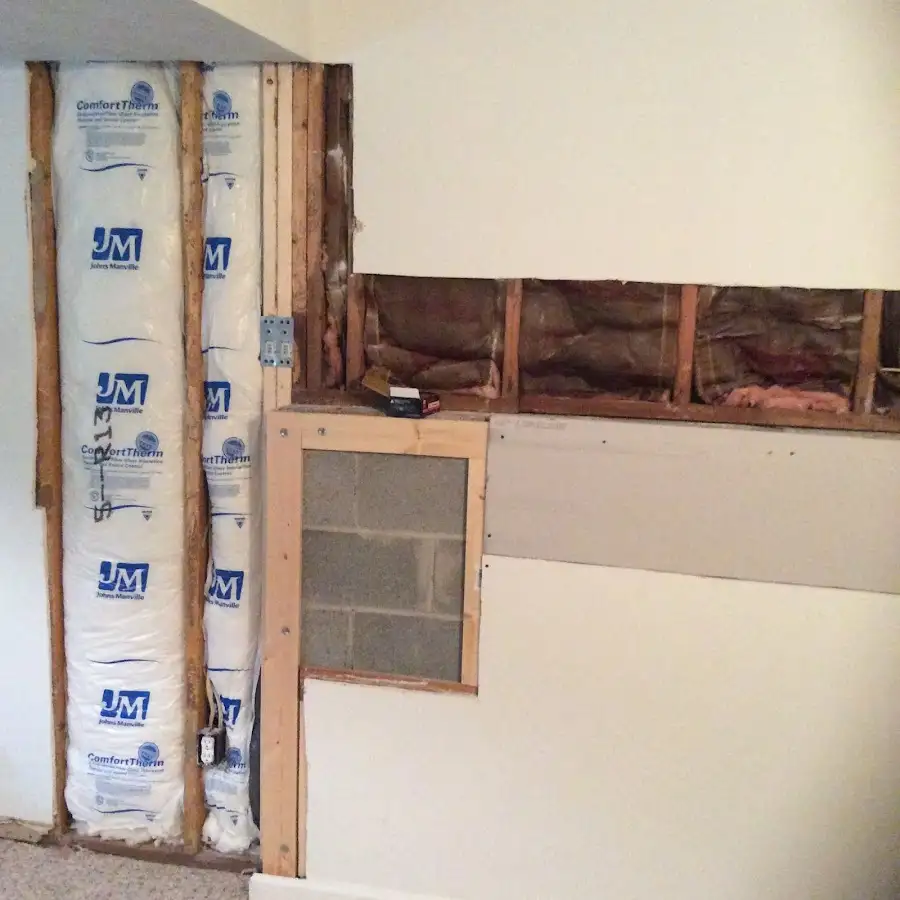 Wall insulation replacement during Structural Drying in Coconut Creek
